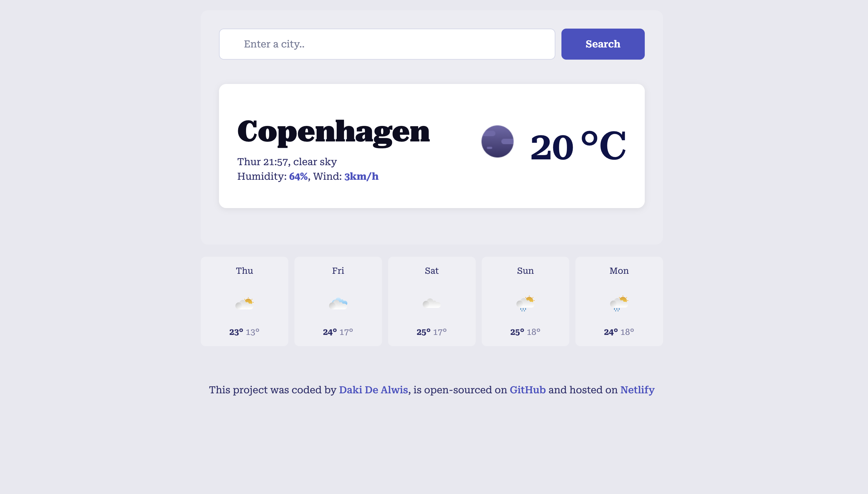Weather App Screenshot